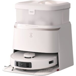 ECOVACS DEEBOT T30 Omni Pro Robot Süpürge ve Paspas, 11.000 Pa Emiş Gücü, Otomatik Toz Boşaltma, Sıcak Hava ile Kurutma, 200 Dakikaya Kadar Çalışma , Evcil Hayvan Tüyleri ve Halılar İçin Temizlik HBCV0000AE4IJV