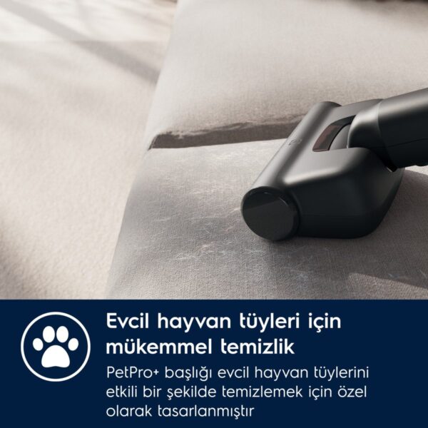 Electrolux EP71AB14UG Animal 700 Serisi Çok Hafif(2.2 Kg) ve Güçlü Dikey Şarjlı Süpürge- 10 Yıl Motor Garantili