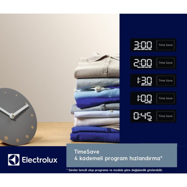 Electrolux EWZF541BT 10 kg 1400 Devir TimeCare 14/30/60 dk Hızlı Yıkama Buharlı Anti Alerji Programlı Inverter Çamaşır Makinesi