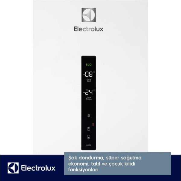 Electrolux LNT7MD58W Twintech No-Frost 588 Lt 84 cm Alttan Donduruculu Buzdolabı D Enerji Sınıfı Beyaz