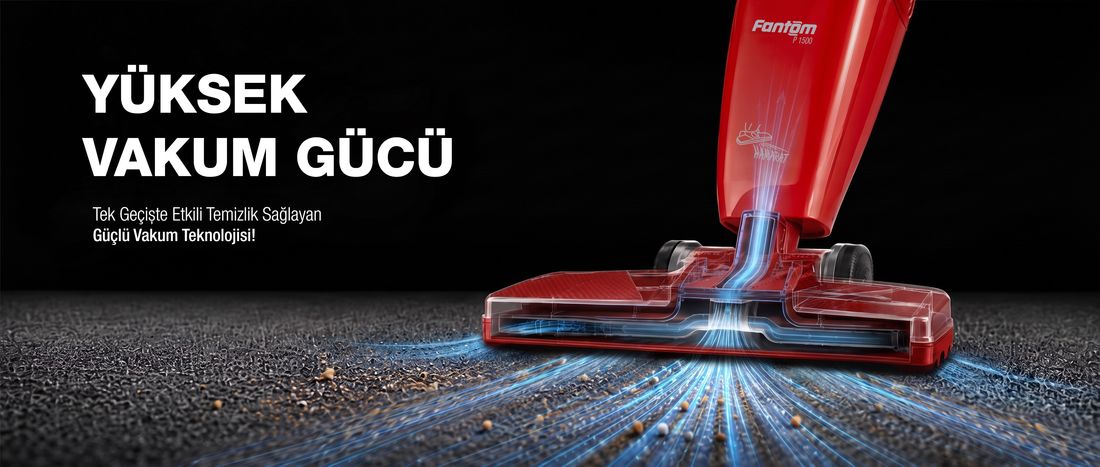 Fantom Hamarat P-1500 Toz Torbasız Elektrikli Süpürge
