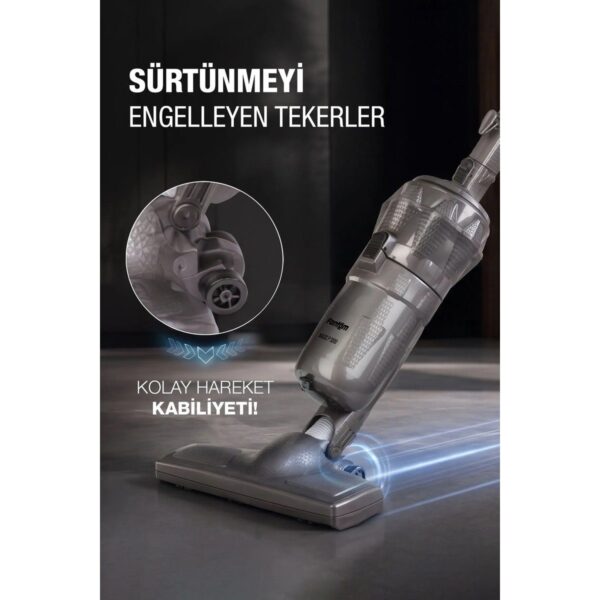 Fantom Magıc P 3000 Toz Torbasız Dikey Süpürge Antrasit 1 Litre Toz Hacmi ve Yüksek Emiş Gücü