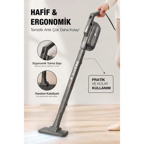 Fantom P1200 Pratic-s Toz Torbasız Elektrikli Dikey Süpürge