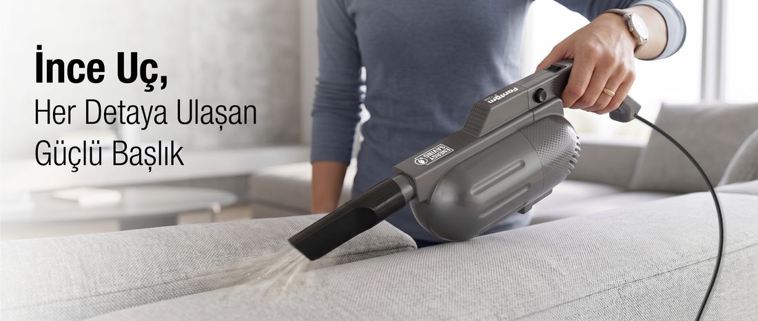 Fantom Pratic Aır Power P 1250 Antrasit Torbasız Dönebilen Turbo Başlıklı Dikey Süpürge