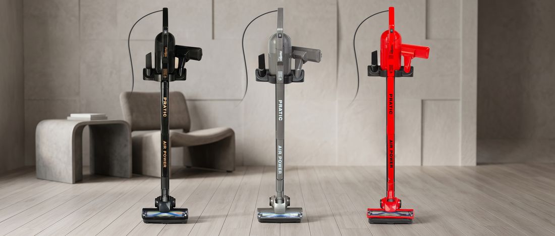 Fantom Pratic Aır Power P 1250 Kırmızı Dikey Süpürge Torbasız 1 L Toz Haznesi ile Güçlü Emiş
