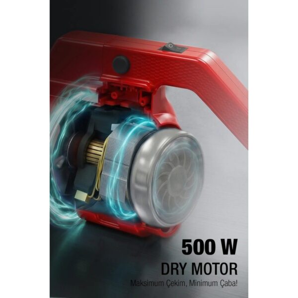 Fantom Pratic Aır Power P 1250 Kırmızı Dikey Süpürge Torbasız 1 L Toz Haznesi ile Güçlü Emiş