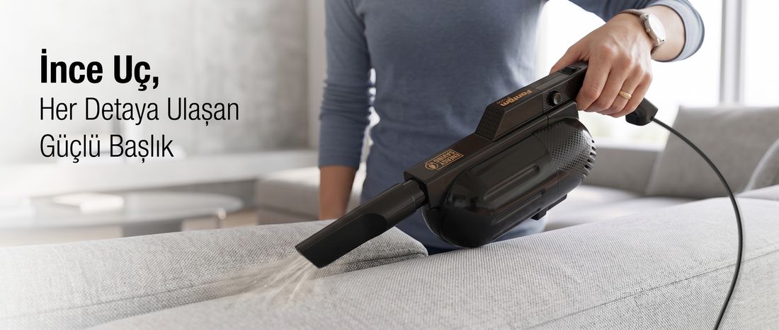 Fantom Pratic Aır Power P 1250 Siyah Torbasız Dönebilen Turbo Başlıklı Dikey Süpürge