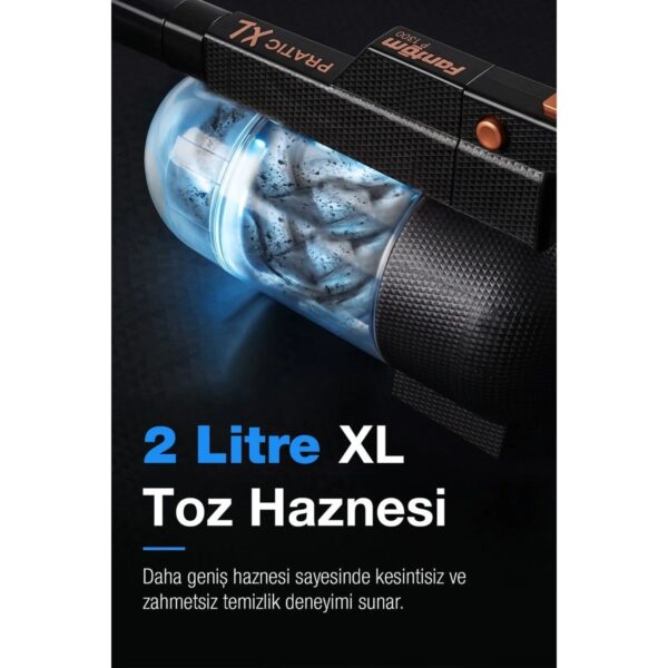 Fantom Pratıc-Xl P 1300 Toz Torbasız Dikey Süpürge Siyah