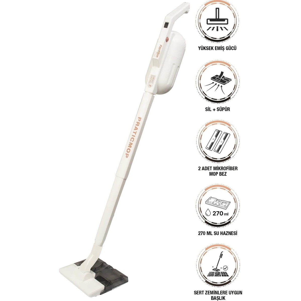 Fantom Praticmop P 1400 Elektrikli Süpürge Krem HBCV00009VRT86
