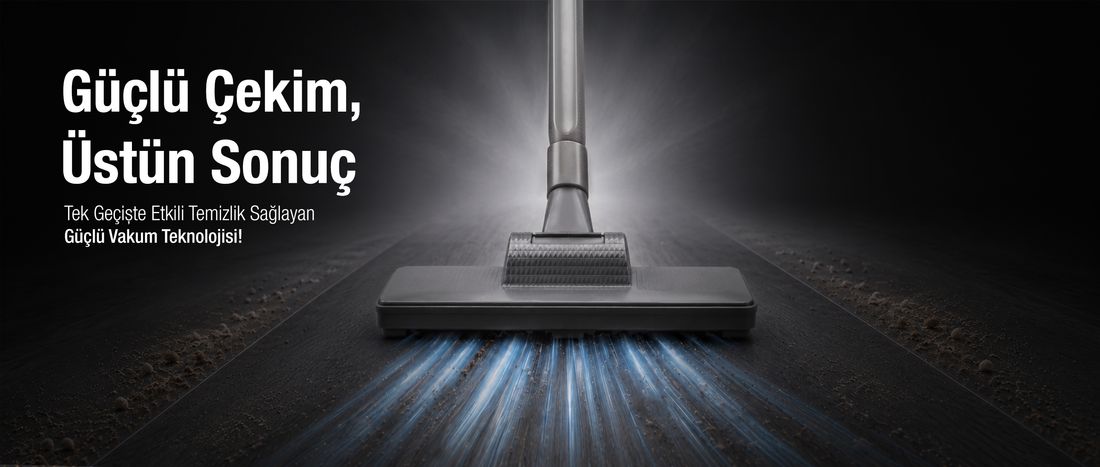 Fantom Pratik-XL P 1300 Dikey Süpürge 500 W Gri Toz Torbasız Kullanım ve