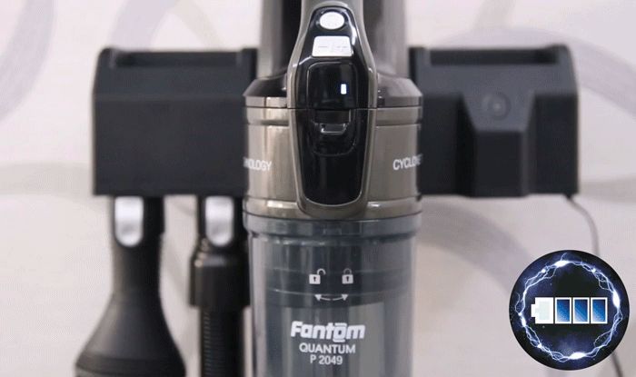 Fantom Quantum P2049 Dikey Şarjlı Süpürge - Kırmızı