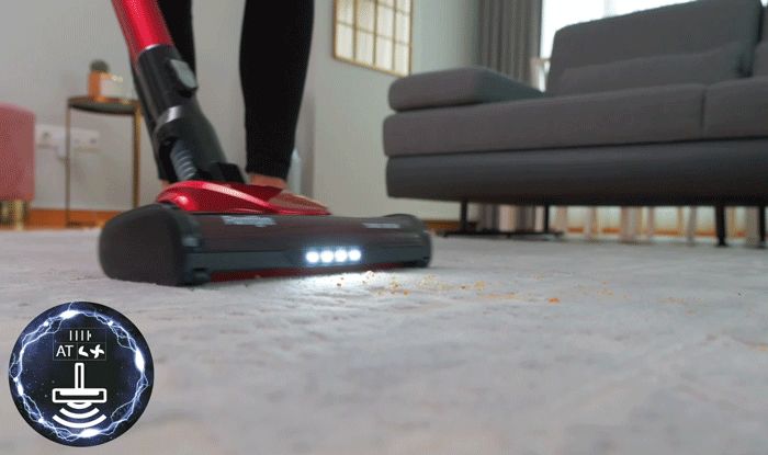 Fantom Quantum P2049 Dikey Şarjlı Süpürge - Kırmızı