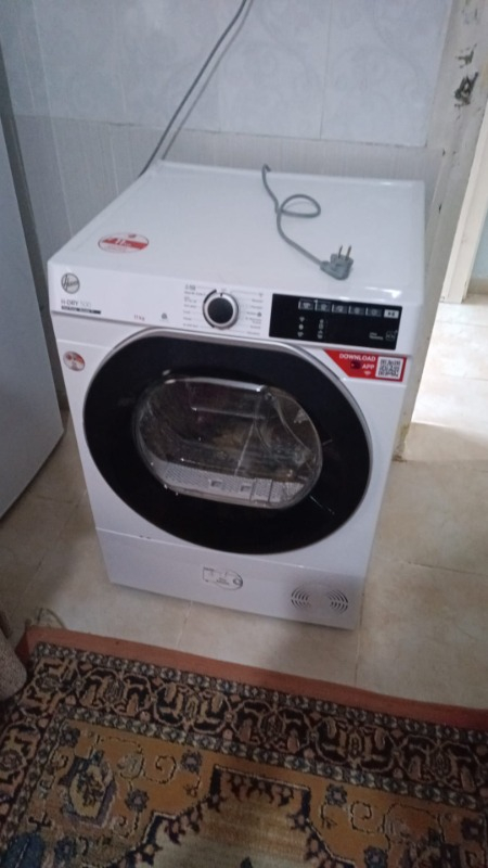 Hoover Ndeh 11A2TSBEX-17 11 kg Wi-Fi Bağlantılı Isı Pompalı Kurutma Makinesi