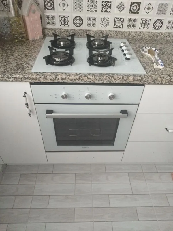 Kumtel 2’li Beyaz Cam Ankastre Set
