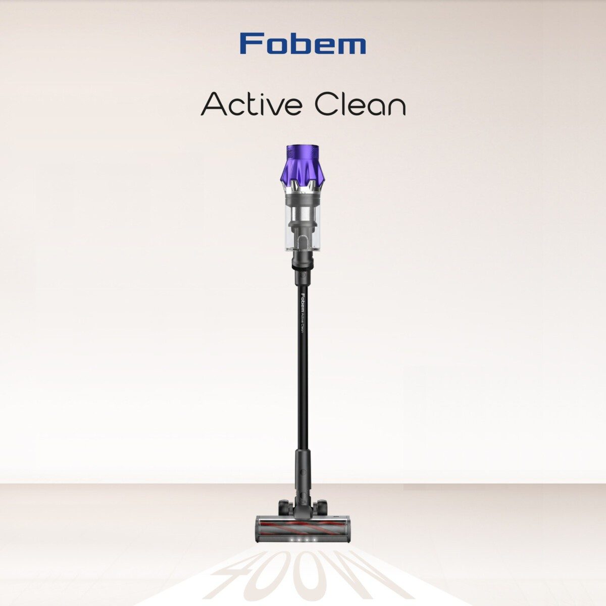 Fobem Active Clean Şarjlı Dikey Süpürge 400W Toz Algılama HBCV0000CHASBB