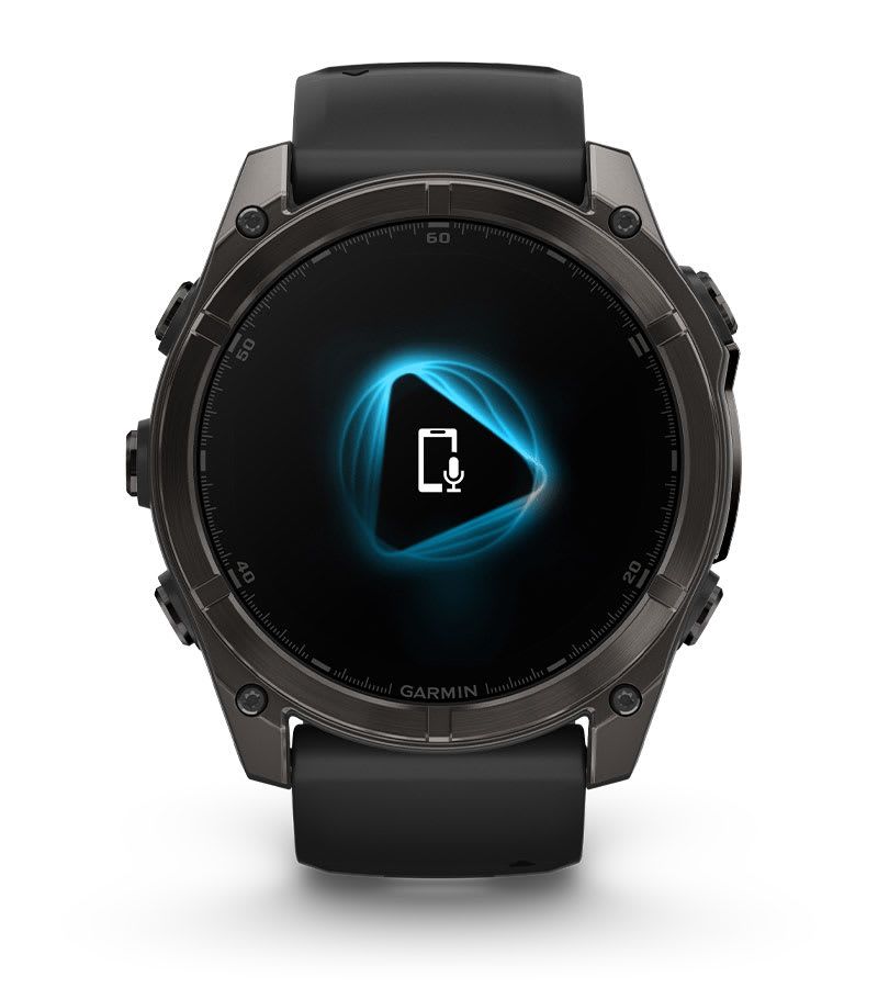 Garmin Fenix 8 – 47MM, Amoled Sapphire Karbon Gri Dlc Titanyum Siyah/gri Kayışlı