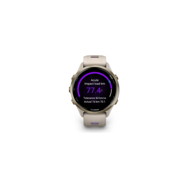 Garmin Forerunner 970 – Soft Gold Titanyum | Gri