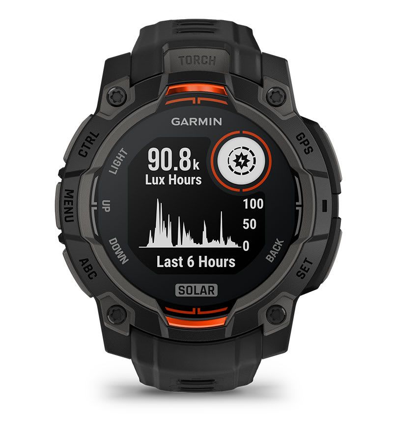 Garmin Instinct 3 – 50 mm, Solar - Kömür Siyahı