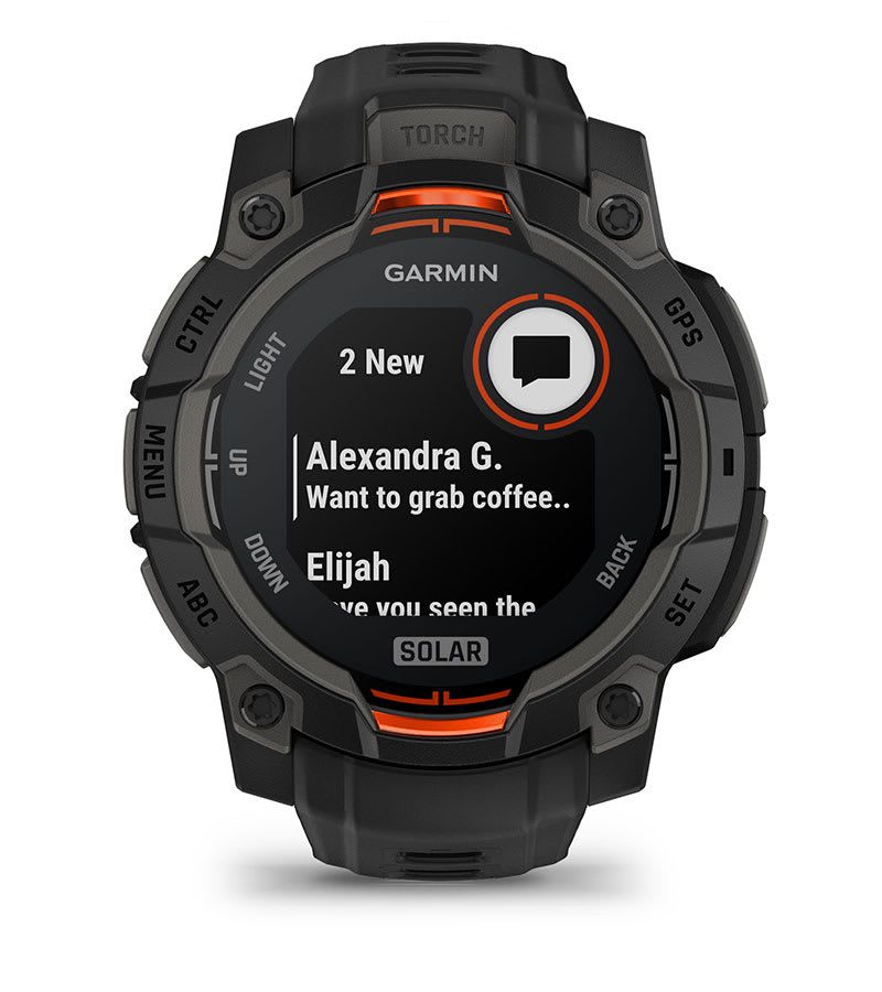 Garmin Instinct 3 – 50 mm, Solar - Kömür Siyahı