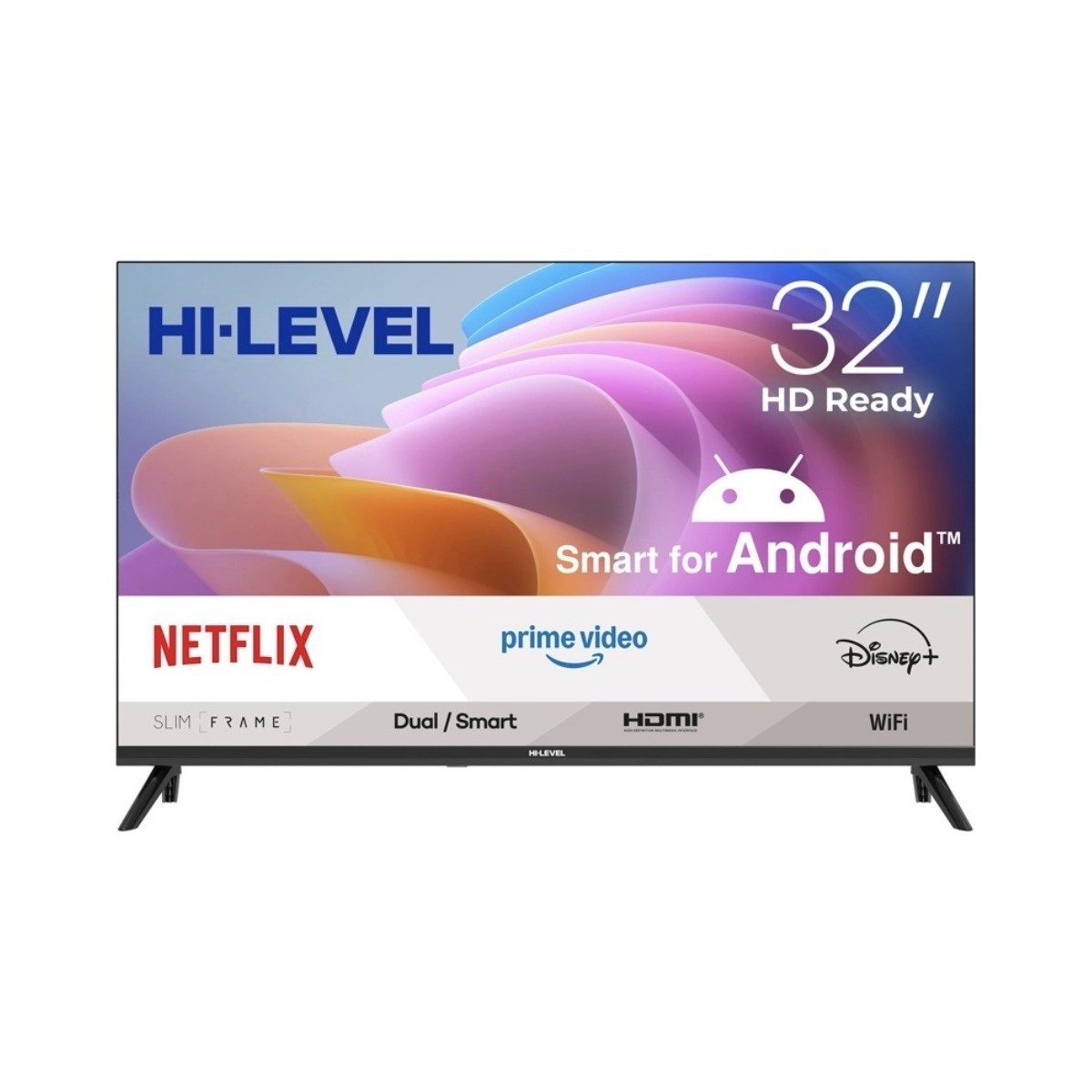 Hi-Level HL32HMLN-A14S Frameless Hd 32" 82 Ekran Uydu Alıcılı Android Smart LED Tv HBCV0000HBCS8P