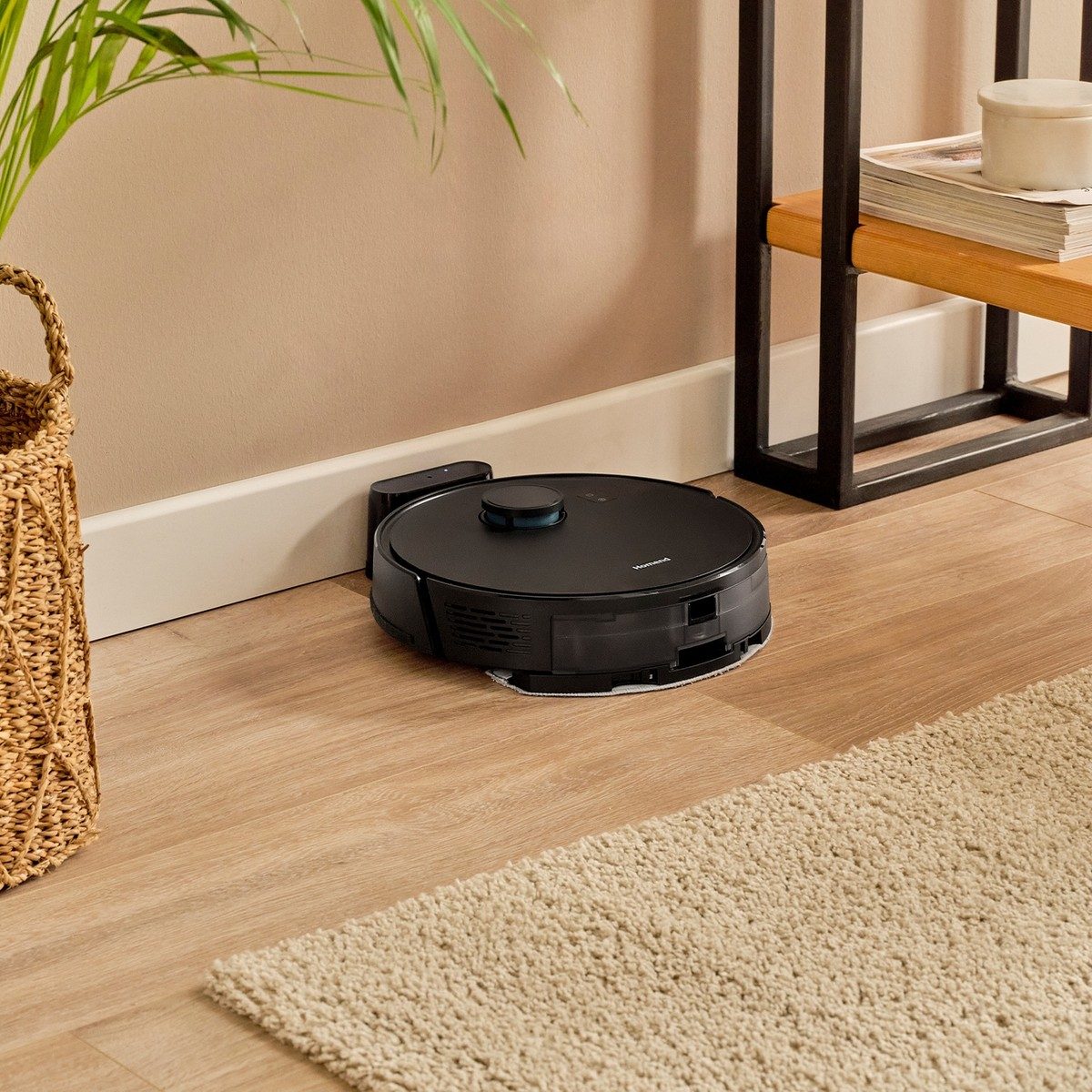 Homend Alex Laser 1291H Moplu ve Haritalamalı Akıllı 5 Kpa Robot Süpürge Siyah HBCV00008IGUN6