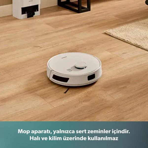 Homend Alex Laser Power 1289H Otomatik Boşaltım Sistemli Yeni Nesil Moplu 10 kPa Robot Süpürge Beyaz