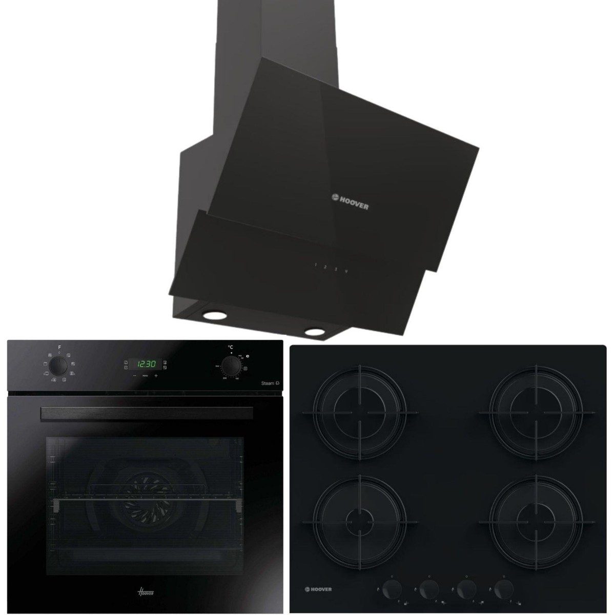 Hoover Ankastre Set Siyah ( HO3158B -HDG6C2GBTK - HVW6MBB ) HBCV0000AIHJWX