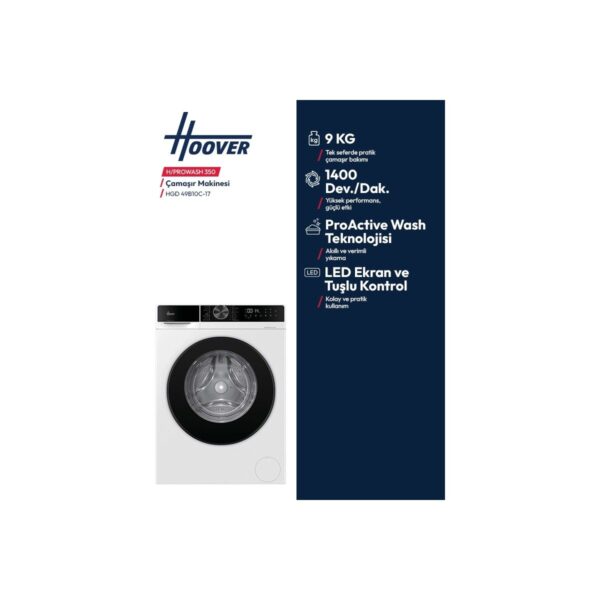 Hoover Hgd 49B10C-17 9 kg 1400 Devir Çamaşır Makinesi
