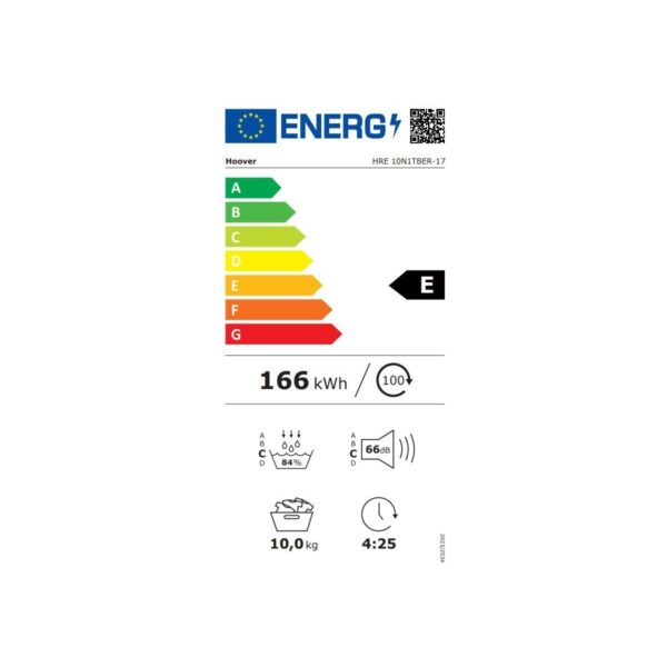 Hoover HRE 10N1TBER-17 10 kg Wi-Fi Bağlantılı Isı Pompalı Kurutma Makinesii