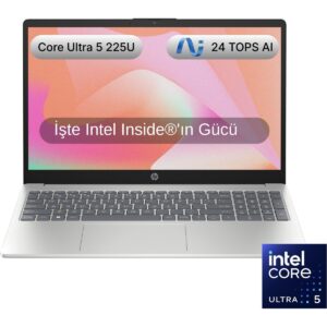 HP AI 15 Intel® Core™ Ultra 5 225U 16GB 512GB SSD Freedos 15.6" Taşınabilir Bilgisayar D51E0EA HBCV0000COLVCS