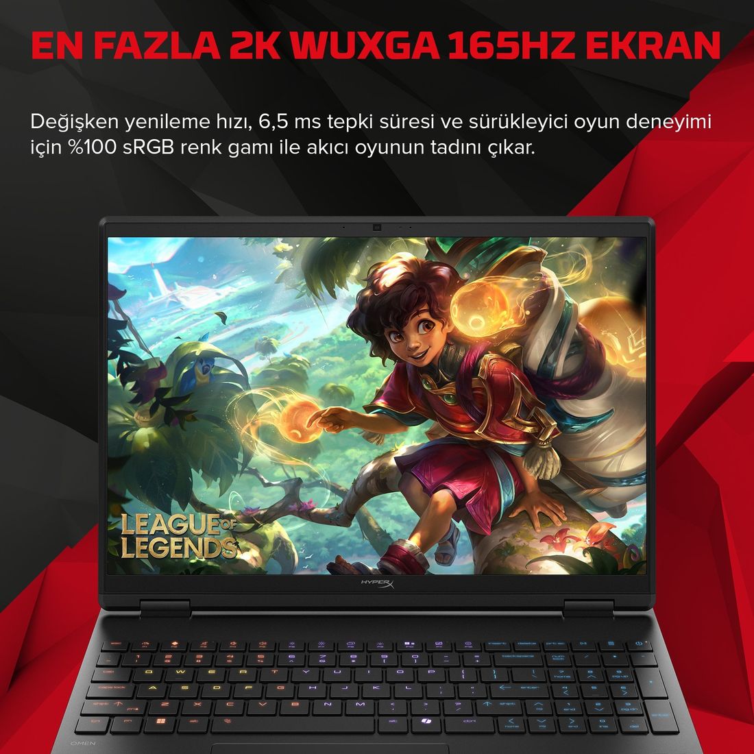 HP Hyperx Omen 15-GB0004NT D2QV9EA Nvıdıa Geforce RTX™5060 8gb Amd Ryzen 7 260 24GB Ram 1tb SSD 15.3 Inç 165Hz Taşınabilir Bilgisayar