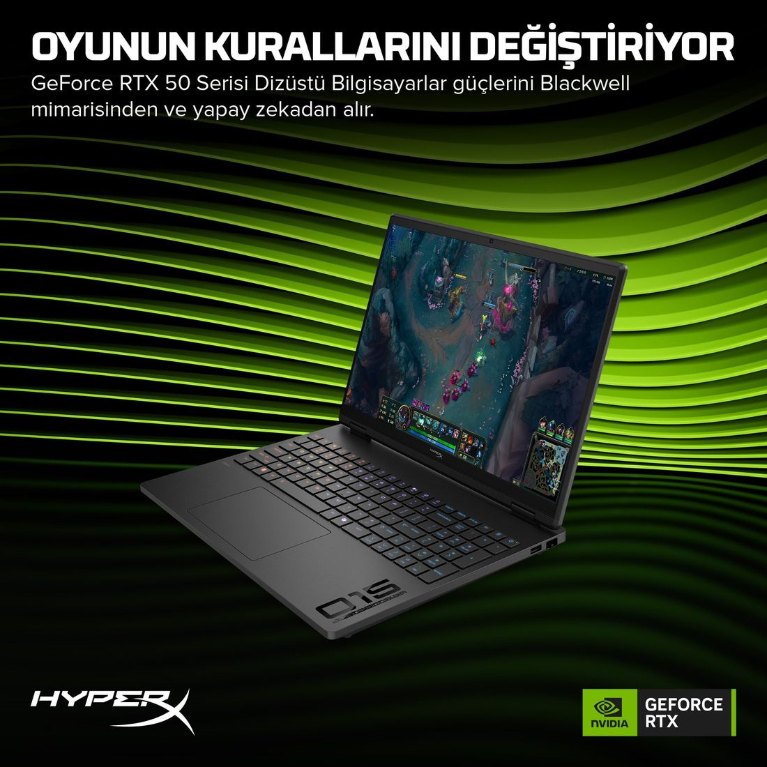 HP Hyperx Omen 15-GB0004NT D2QV9EA Nvıdıa Geforce RTX™5060 8gb Amd Ryzen 7 260 24GB Ram 1tb SSD 15.3 Inç 165Hz Taşınabilir Bilgisayar