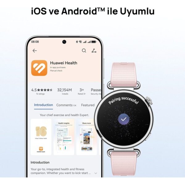 Huawei Watch GT 7 41 mm Akıllı Saat – / Altın, 14 Güne Varan Pil Ömrü, Kayak ve Bisiklet Modları, iOS ve Android Uyumlu