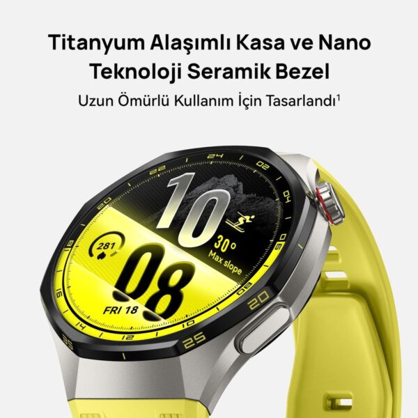 Huawei Watch GT 7 Pro 46 mm Akıllı Saat – Siyah, Titanyum Kasa, iOS me Android Uyumlu, EKG, Nano Seramik Bezel, 21 Güne Varan Pil Ömrü