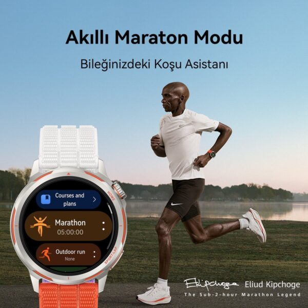 Huawei Watch GT Runner 2 Siyah Akıllı Saat, Nabız EKG HRV Takibi, Ultra Hassas Konumlandırma, Akıllı Maraton Modu, iOS Android Uyumlu, GT Serisi Spor Versiyonu