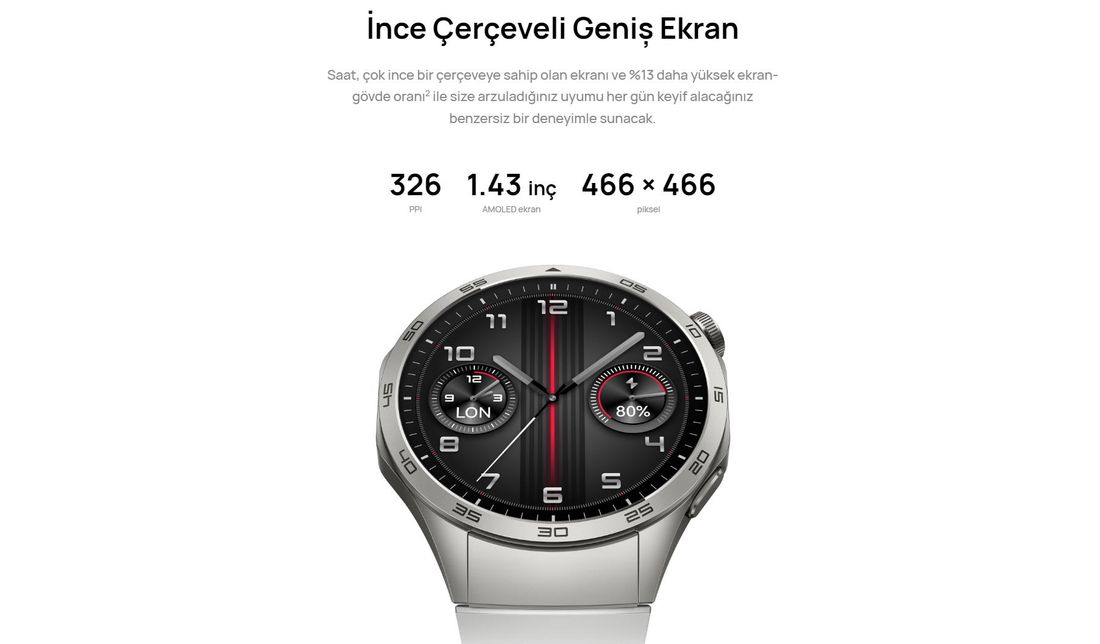 Huawei Watch GT4 46 mm Modeli - Akıllı Saat, Sağlık Takibi ve Bağlantı Özellikleri