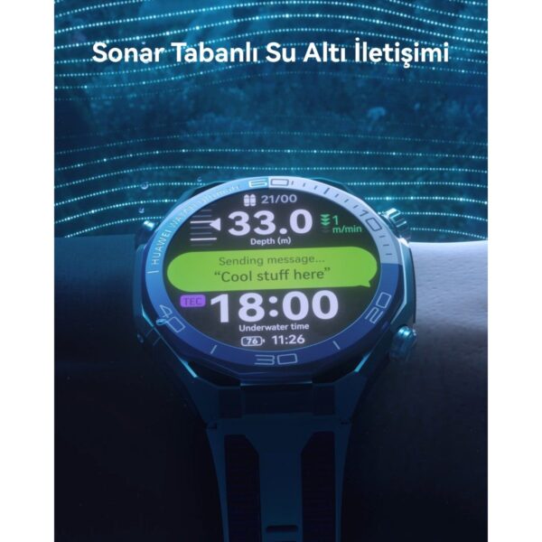 Huawei Watch Ultimate 2, Zirkonyum Bazlı Sıvı Metal Kasa,150m Dalış Desteği, Bluetooth Arama, Hassas Sağlık Takibi, iOS & Android Uyumlu