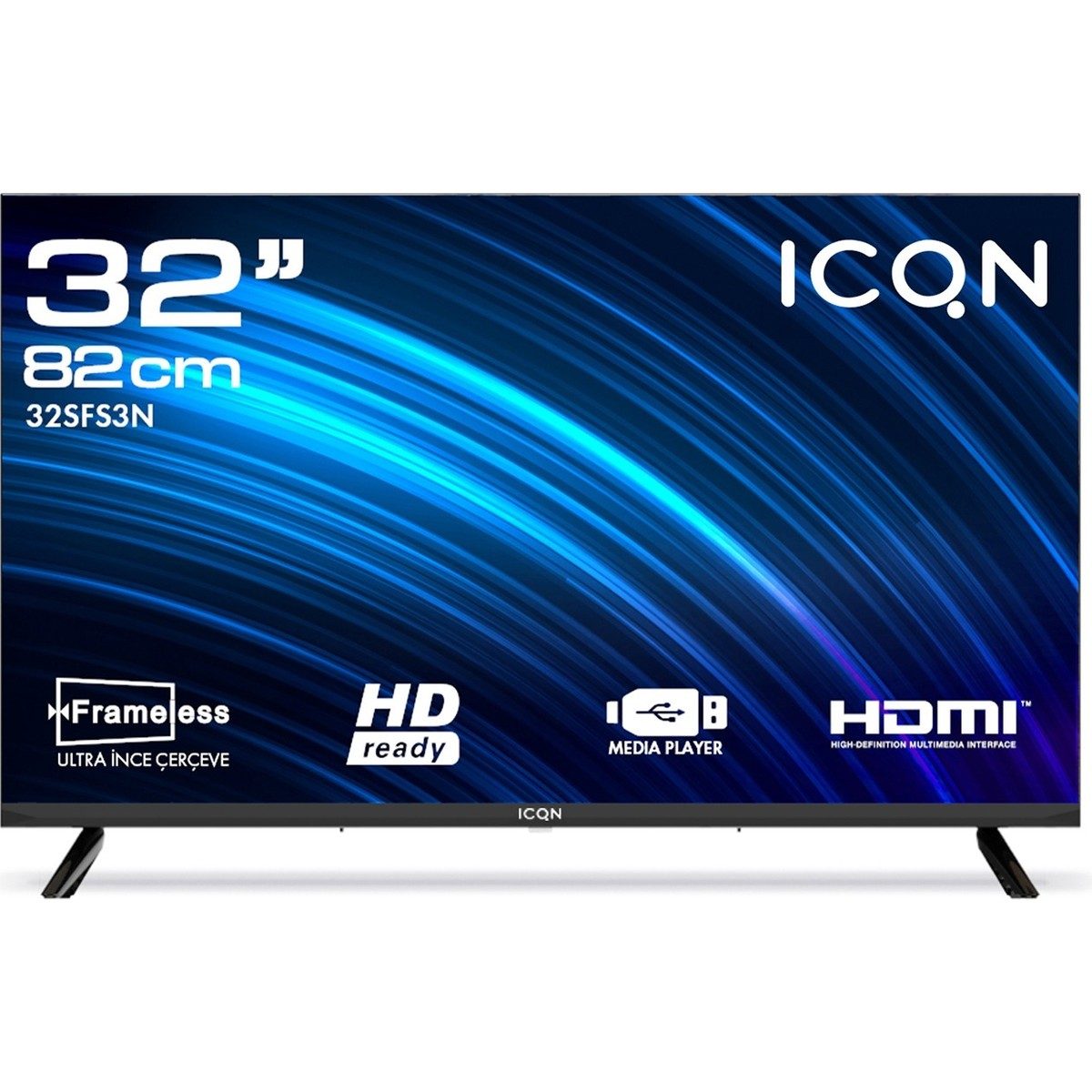 Icqn 32SFS3N 32 Ekran 82 cm LED Televizyon 1920 x 1080 Full HD Çözünürlük Dahili Uydu Alıcılı HBCV0000EQIWTG