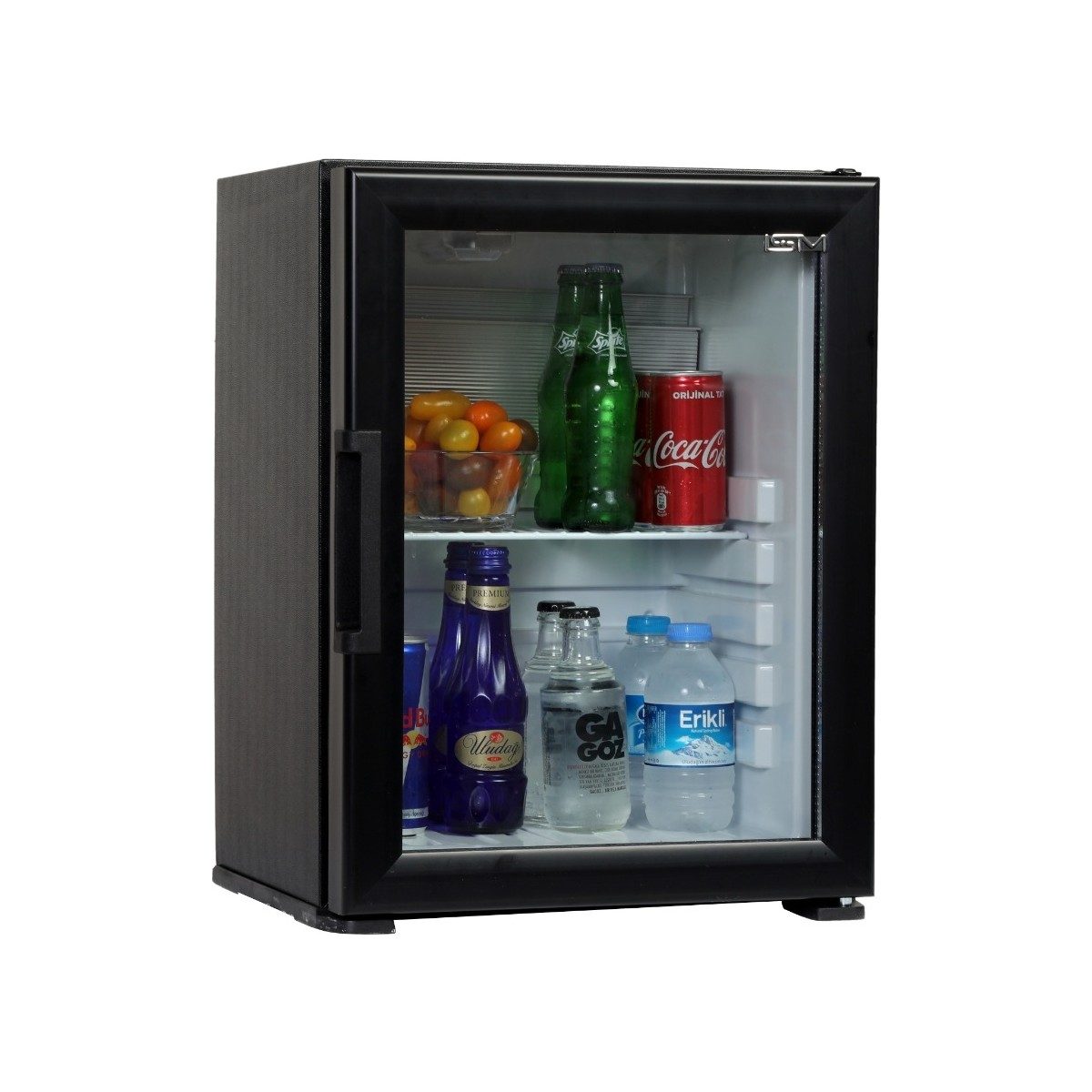 ISM Siyah Cam Kapılı Mini Buzdolabı 40 lt Büro Tipi Enerji Sınıfı G Mekanik Kontrol SM-40G HBCV00000U127W