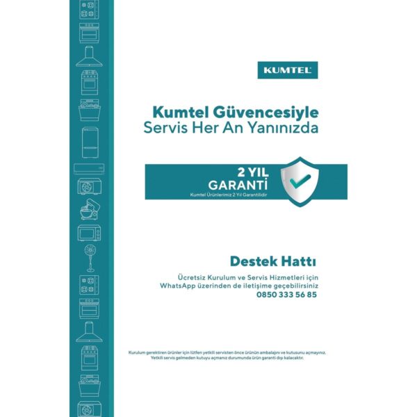 KUMTEL 43 L Mini Buzdolabı E Sınıfı Özellikleri ile Beyaz Renkli Büro Tipi
