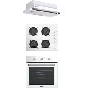 Kumtel Beyaz Aspiratörlü Turbo Ankastre Set (B66 - SF2 (MT) + DS6-905W + KO-40TAHDF) HBCV00002KAQK5