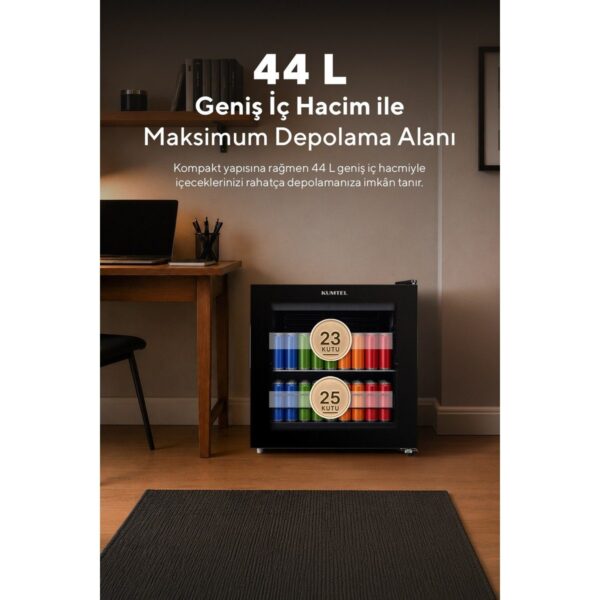 KUMTEL HMB-60 44 L Cam Kapılı Mini Buzdolabı (Minibar)