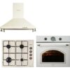 Kumtel Rustik Bej Emaye Ankastre Set ( LX-410BF – B66-SF2(AT)(4PRO) – Dp6-Rbg )