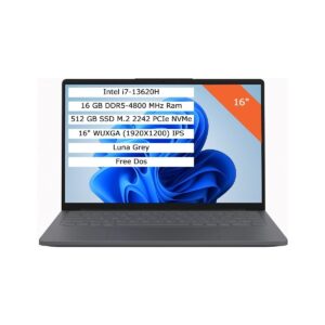 Lenovo Ideapad Slim 3 Intel Core I7 13620H 16GB 512GB SSD 16" Wuxga IPS Fdos Taşınabilir Bilgisayar 83K2001WTR HBCV00008FG6KD