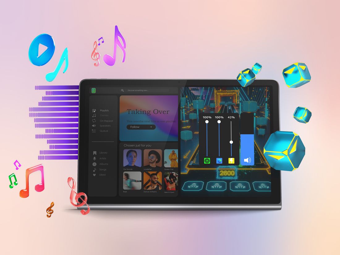 Lenovo Tab Plus 8gb 256GB 11.5" 2k Jbl Hoparlörlü Tablet + Kılıf ZADX0152TR -Gri