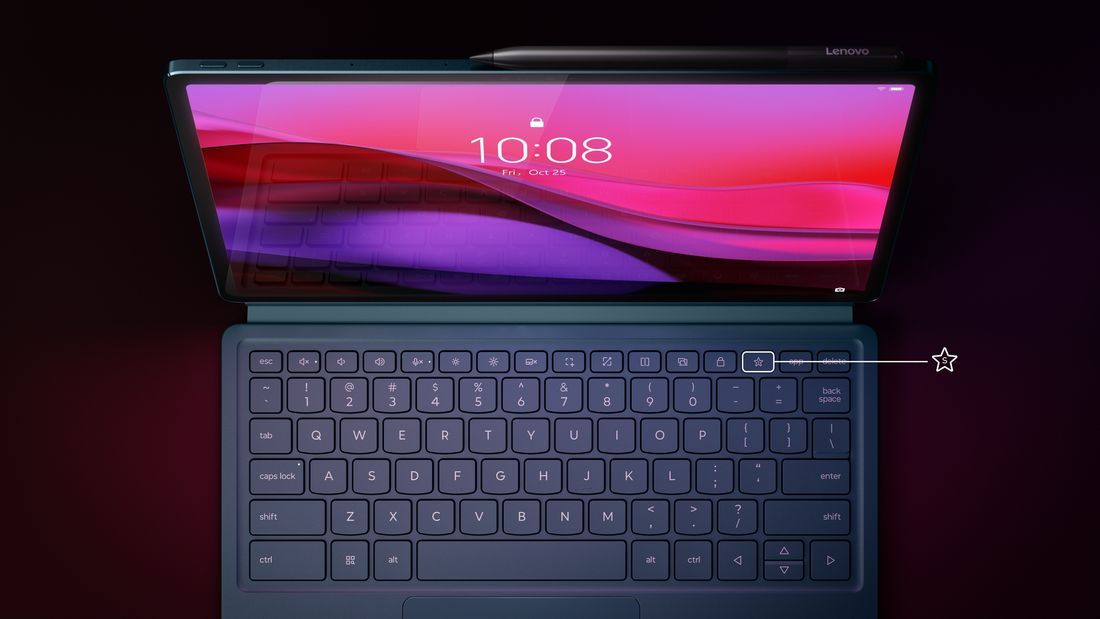 Lenovo Yoga Tab Plus 16GB 512GB Depolama 12.7" 3K (2944x1840) LTPS 144Hz Android Tablet + Klavye + Kalem ZAEG0058TR