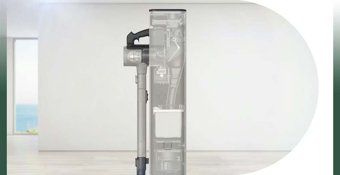 LG A9X-ULTRA Dikey Şarjlı Süpürge 280W Güç Değeri ile Otomatik Toz Boşaltma Özellikli