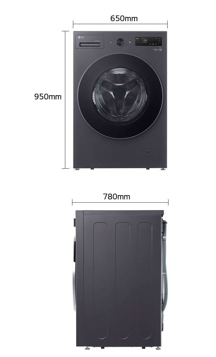 Lg F0Z8DRP24 Kurutmalı Çamaşır Makinesi 16 kg Yıkama 8 kg Kurutma Kapasitesi Gri Enerji Verimliliği