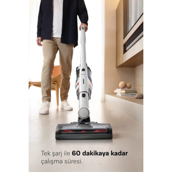 Miele Triflex HX2 Lotus Beyazı – Şarjlı Dik Süpürge