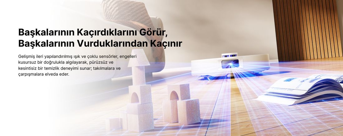 Narwal Freo S Akıllı Robot Süpürge Beyaz,8000PA Emiş Gücü